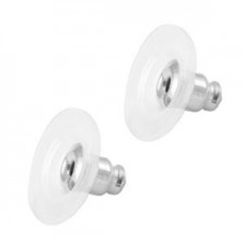 DQ Metal earring backs Antique silver